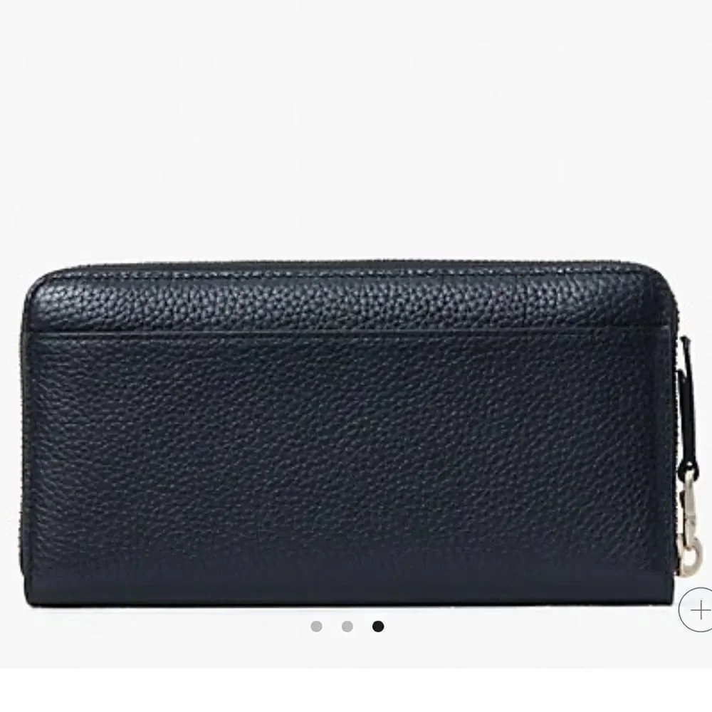 NWT Kate Spade School Essentials NY Roulette Black Zip Around Continental Wallet